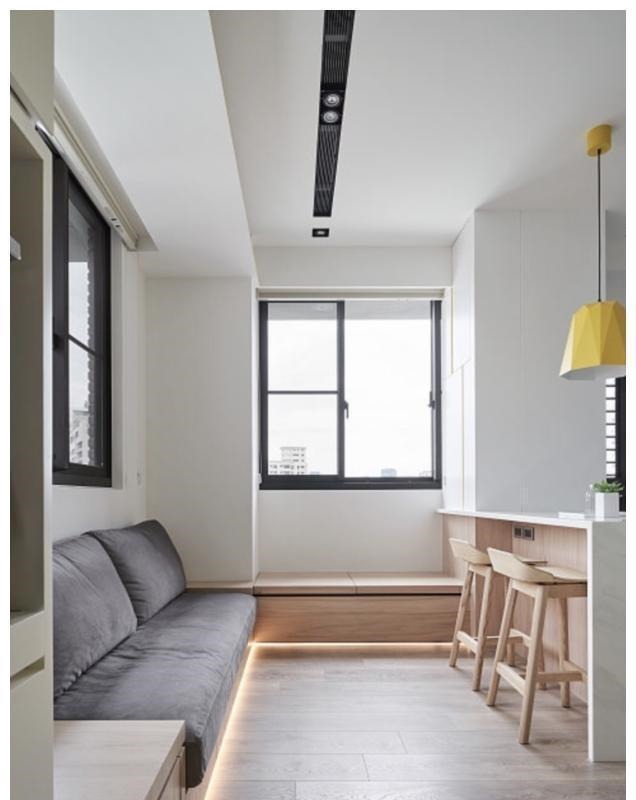 设计|40㎡两房一厅，全屋打满柜子，称得到上小户型“教科书”式设计！