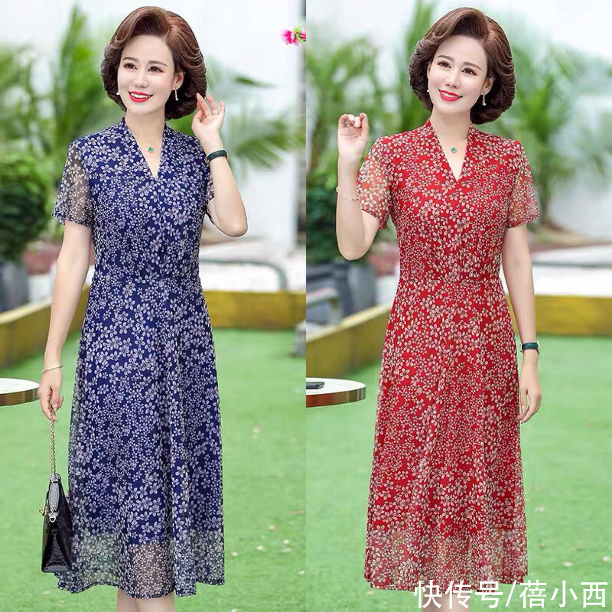 50岁女人应该怎样打扮？不要“扮嫩”，穿对连衣裙气质才更高贵