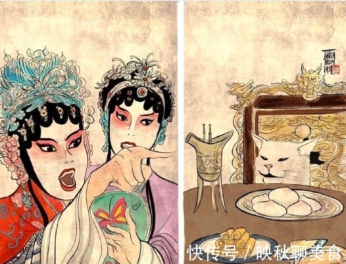 风格|网友改造“女人指猫”表情包,戏曲版本有腔调,和风版很搞笑