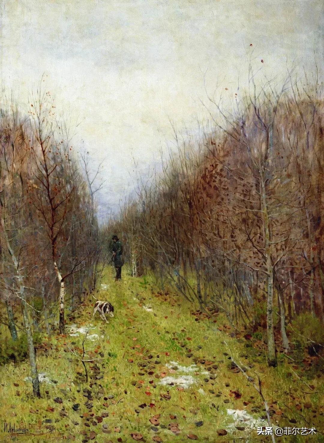 大自然!艾萨克·伊里奇·列维坦油画作品用笔洗练,情感充沛,极富诗意