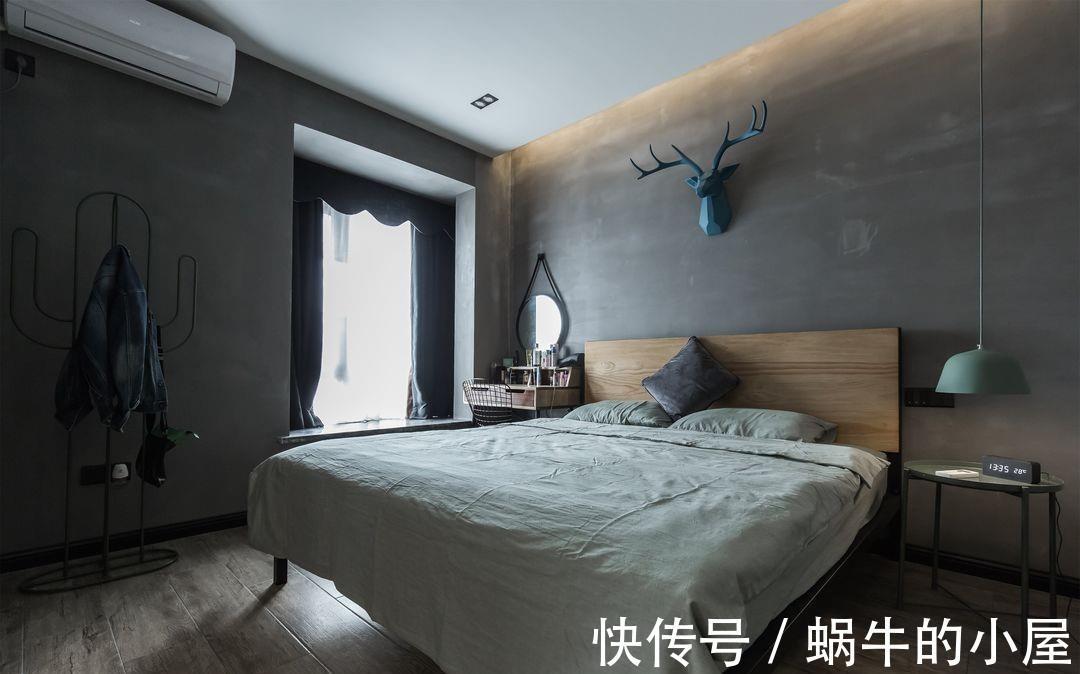 水泥|复古的绿漆，谱写出诗意的空间，暗黑色系彰显个性