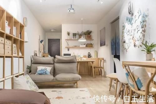 三口之|参观了她的90㎡新家,我被治愈了,入户日式风,幸福的三口之家