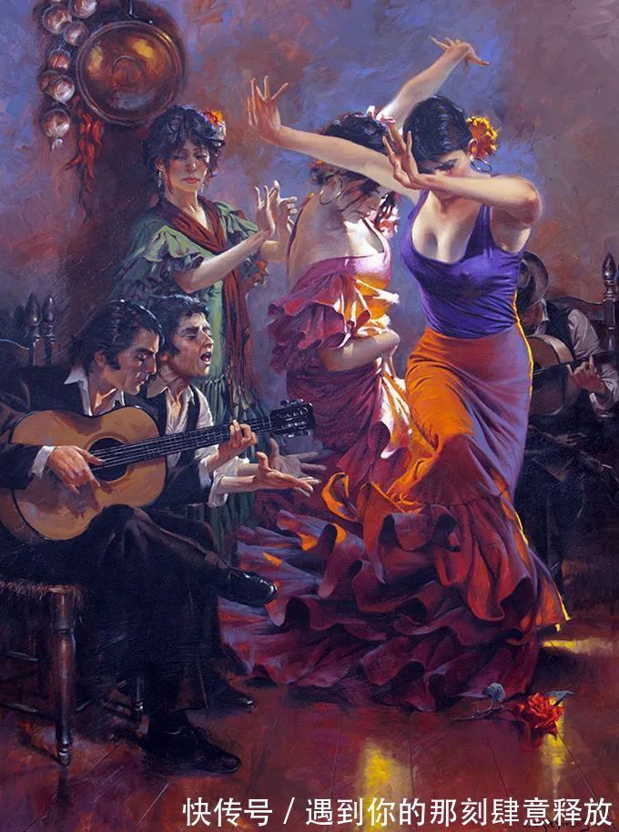 马希尔·摩科斯&优雅浪漫的绘画,太美!真想钻进他的画里!