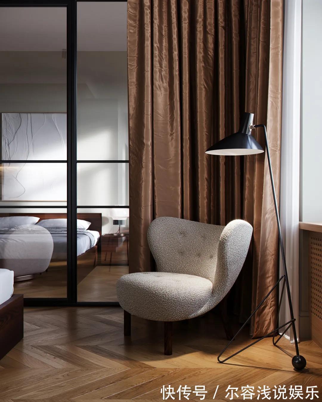 隔断|她买下48㎡小公寓,将墙全拆除,用玻璃做隔断,美翻