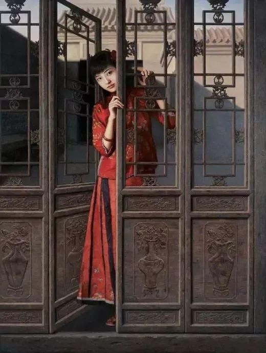  写实油画|一幅油画448万，这画中的少女到底有多美！