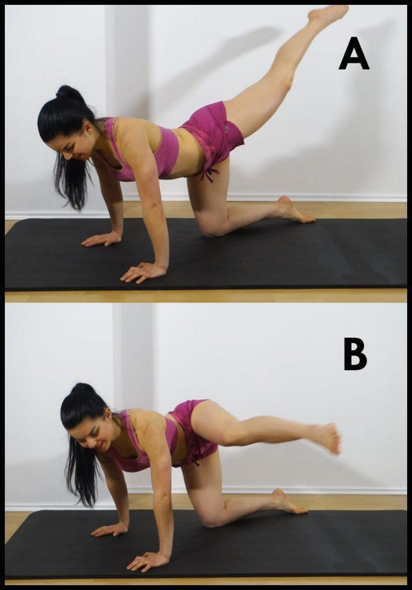 左腿|5个臀部肌肉训练动作，每天9分钟打造更大和更圆臀肌，饱满翘圆臀