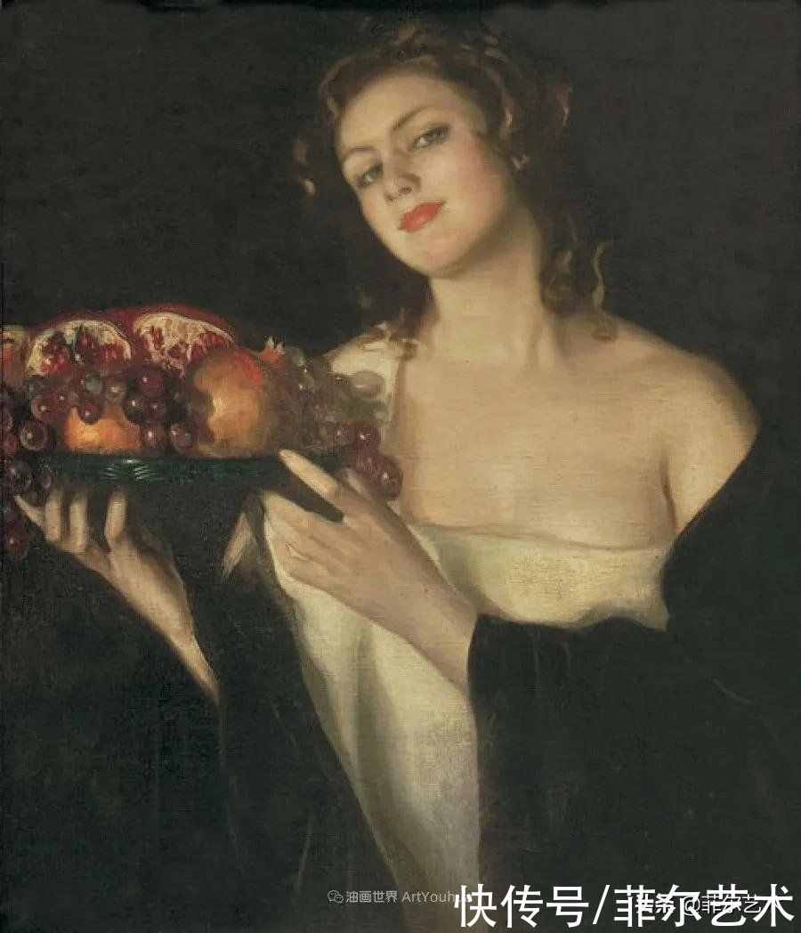 何塞·|西班牙画家何塞·克鲁斯·埃雷拉女性人物油画作品欣赏