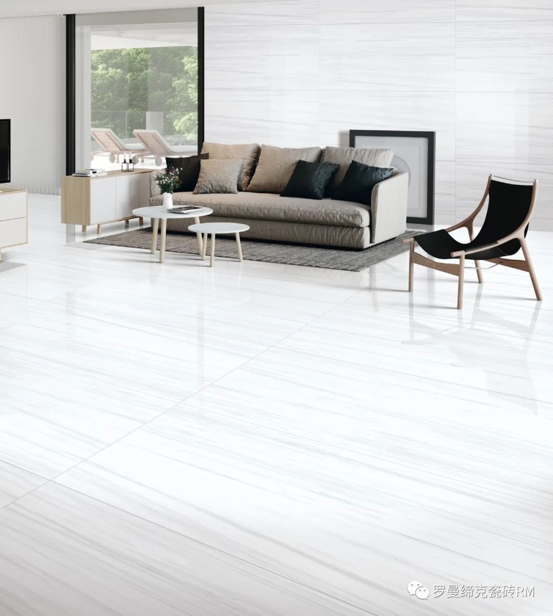 纹理|国际瓷砖十大品牌罗曼缔克瓷砖750x1500mm白，月光的白，仙气十足