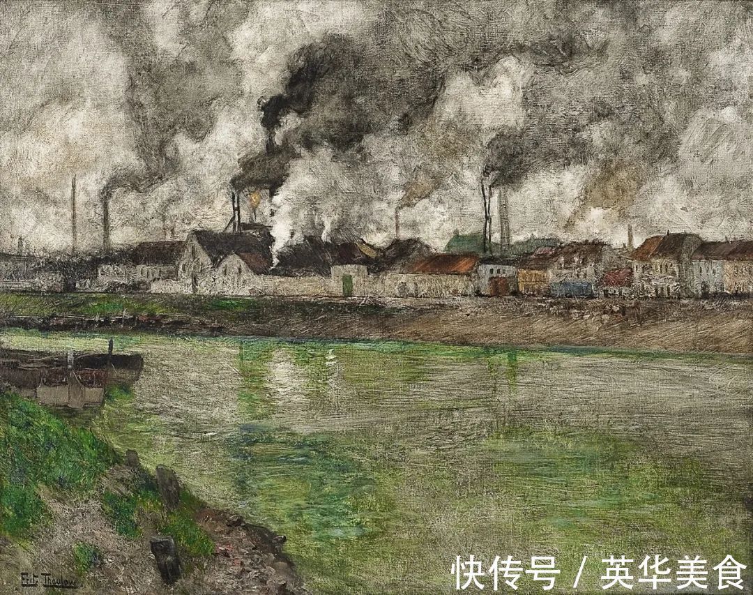 小溪|水与光的刻画,弗里茨的油画真是美妙至极