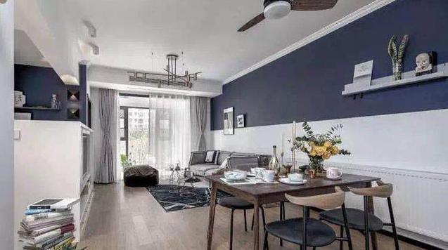 贴瓷|69㎡小户型的“逆袭”,变身3室2厅阳光房,色彩搭配精致出彩