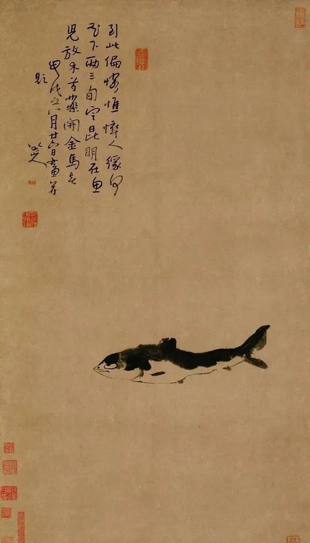 八大山人#一代怪才八大山人,他画的这条鱼卖了1288万,据说很少人能看懂!