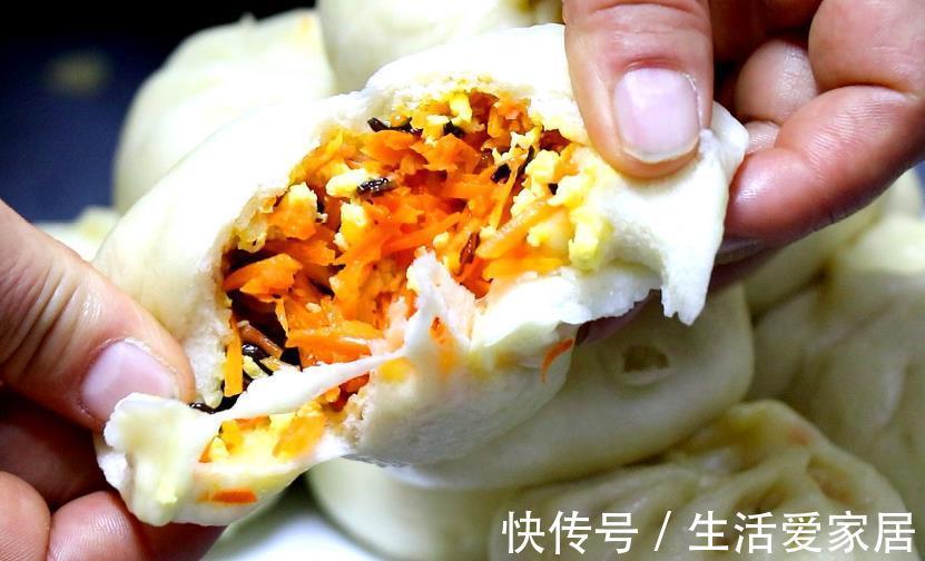 胡萝卜|包包子不妨试试胡萝卜馅，外面买不到，鲜香美味，孩子一次吃四个