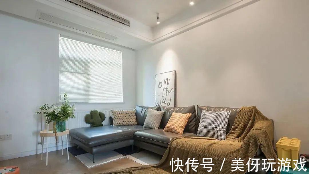 三口之家|103㎡新房装修,阳台并入客厅,整体宽敞大气!