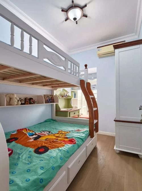 空间|孩子喜欢的双层高低床，不仅童趣满满，还是节省空间的能手！