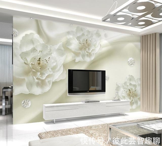 3d|传统电视背景墙已过时,8款精致3D无纺布墙纸,客人见了都说好