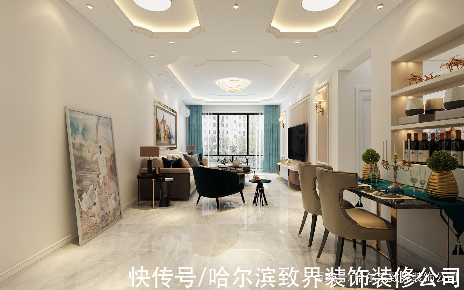 简欧风|汇龙拾光里65.5㎡融入现代元素的简欧风带给家人数不尽的舒服