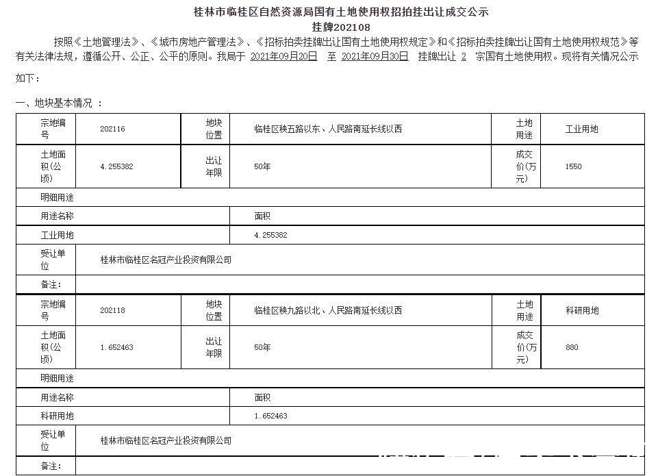 出让|桂林将有一起价3亿元的百亩用地入市