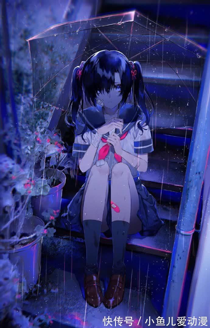 同人|画师大佬喜欢画蓝色系的同人图，看完这些妹子感觉内心都平静了