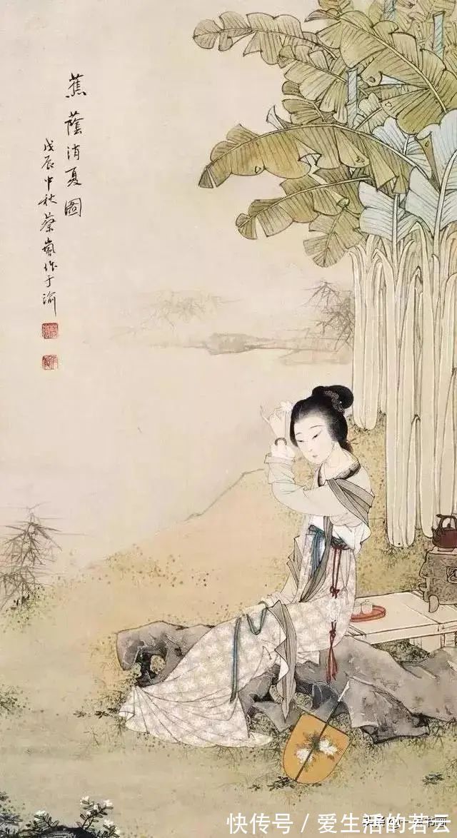 基本功@他的白描被评为“当代第一”,画仕女独辟蹊径