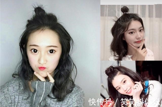 还在傻傻烫内扣 今年流行的“发髻卷”了解一下, 让你变身美少女!