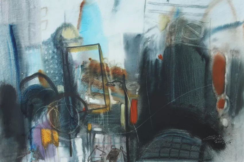 薄暮#[第七届庐山水彩节邀请嘉宾]姚波艺术作品展