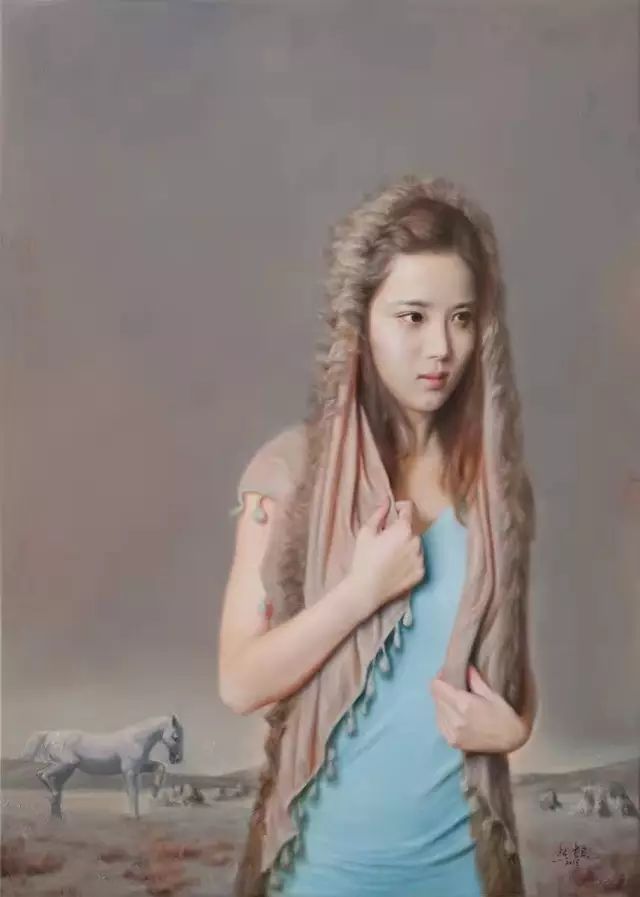 杨超@杨超:人体油画唯美而清雅脱俗,画出了东方女子的纯净与圣洁