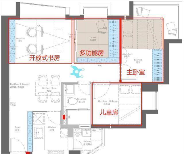 完工|她将客厅去掉，54㎡变四室，完工后，蜗居变豪宅，惊艳了整个小区