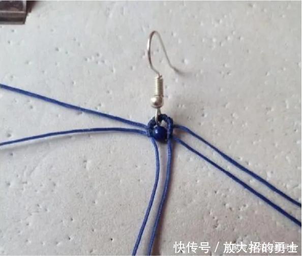 蜡绳编的中国风流苏耳饰,精致大方,DIY手工编绳附教程