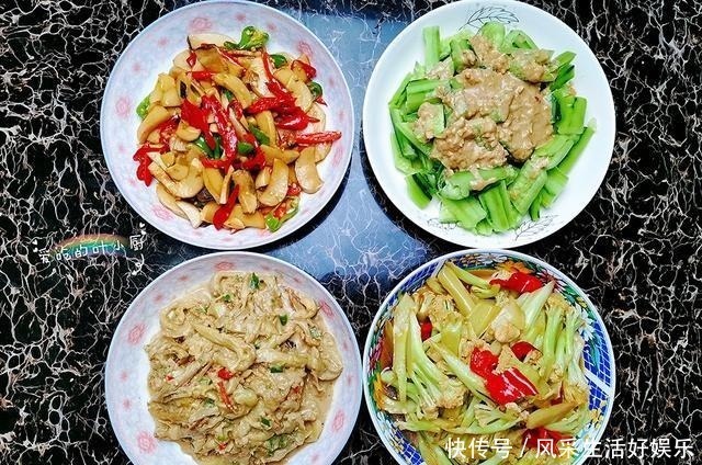 小厨|晒晒我家的上周晚餐，农村家庭自给自足，一周花了不到60元！