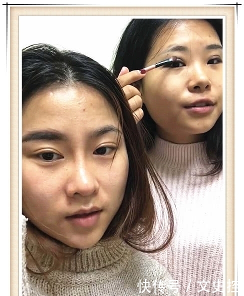 换脸|“姐妹花”化妆前VS化妆后,看到成品那一刻,网友:换脸了?
