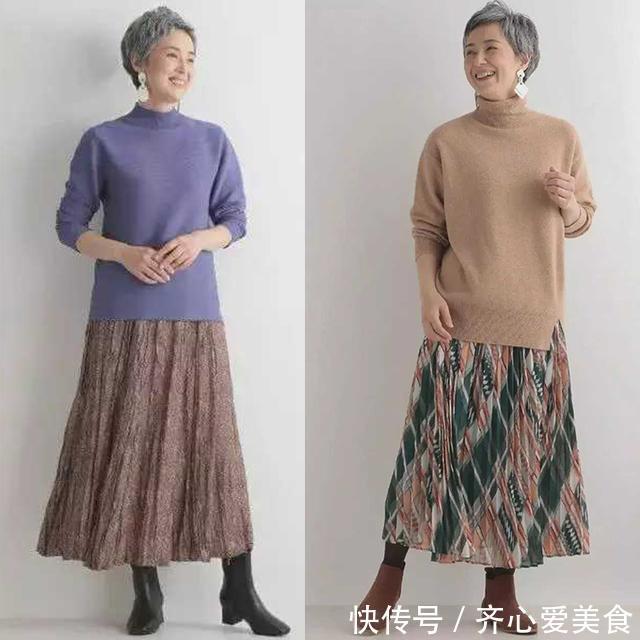 米色|60岁阿姨比三木妈妈还时髦，无龄感穿搭减龄又洋气，值得借鉴