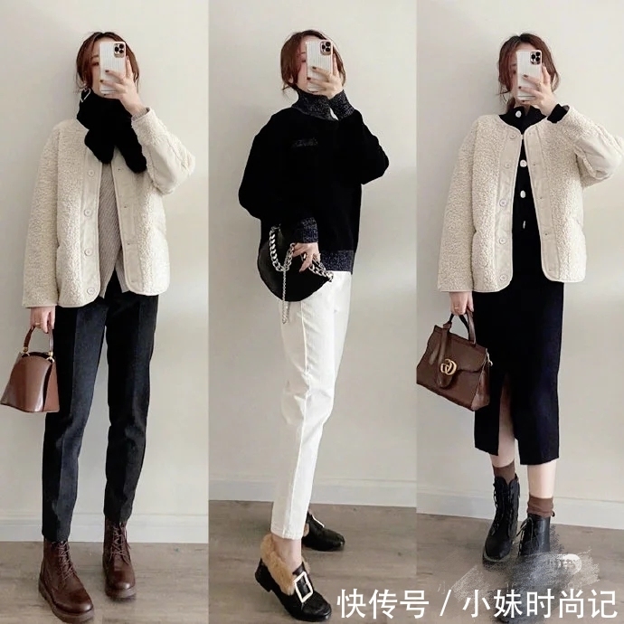 时尚又实用的冬季穿搭术,30+女人想要苗条优雅照着穿