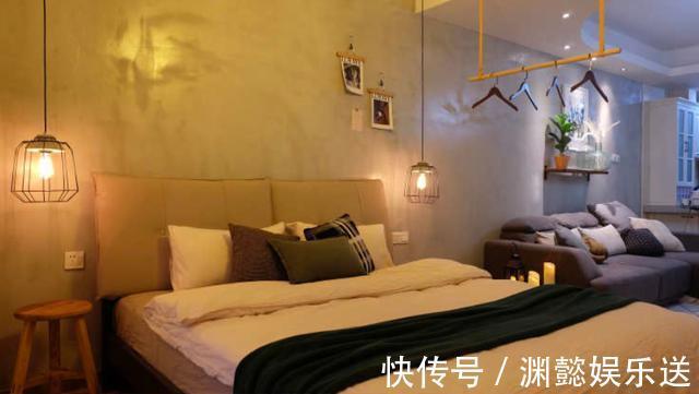 纯白色|43平美式简约温馨空间，客厅卧室一体式设计，简约温馨不失柔和感