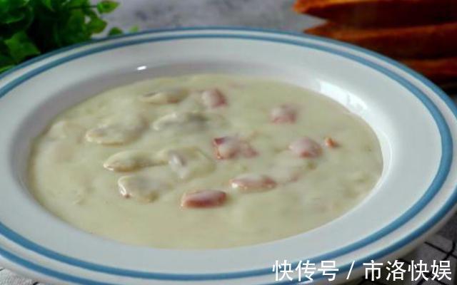 培根|美味鲜香猪蹄鸡肉煲，制作简单又好吃，奶油蘑菇汤，奶香十足