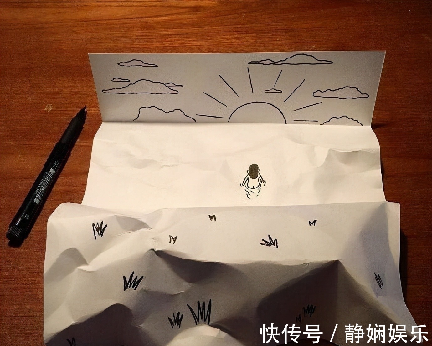 废纸!如此画作,想象力完美体现,这才是画家应该有的样子,太有创意了