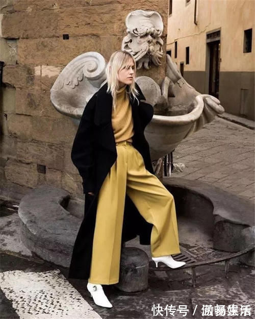 大衣 什么才是中年女人该有的穿搭?大衣+阔腿裤+靴子,优雅时髦又减龄