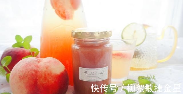 早餐|香甜可口的桃子酱,是夏季的颜色,颜值高无添加,早餐抹面包刚好!