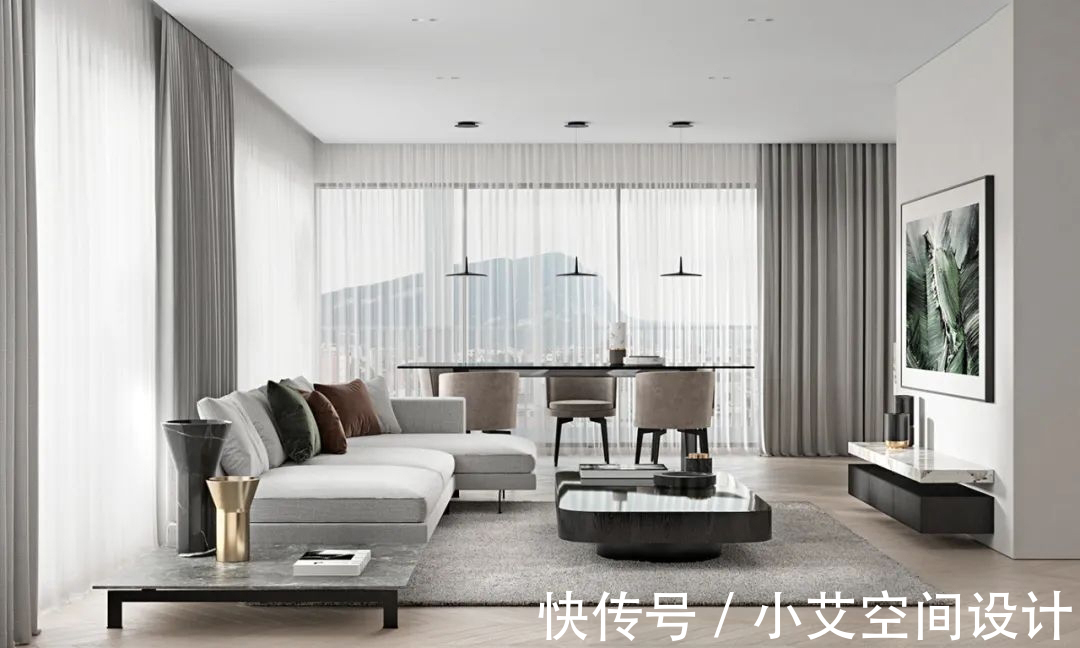 现代|150㎡现代极简设计,展现静态美