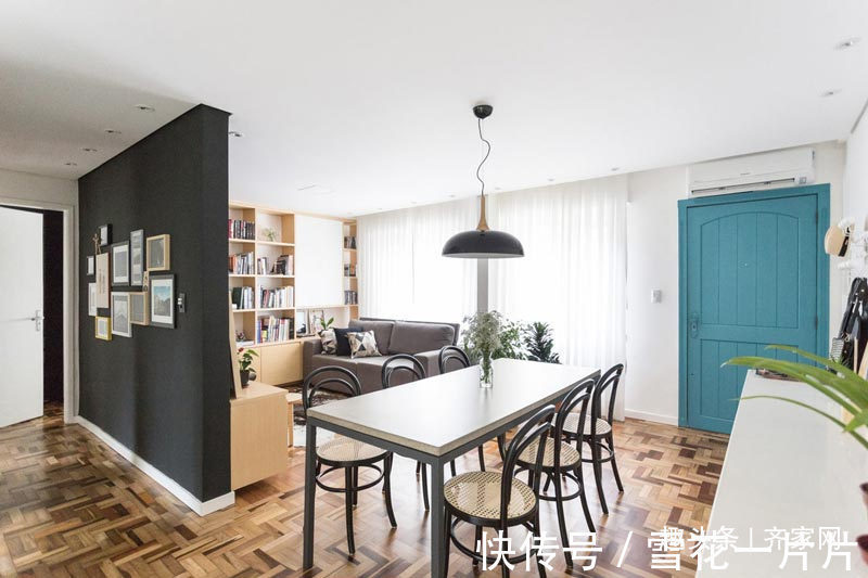 地中海|70平简约风,带有巴西的热情和爱!黑板墙设计,适合小朋友们学习