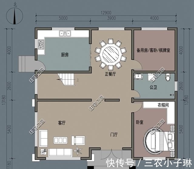 进深|7套三层农村自建房,户型方正、经典,还不赶快收了