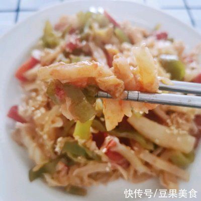 滋味|#不容错过的鲜美滋味#素炒饼丝～减脂餐界绝绝子??