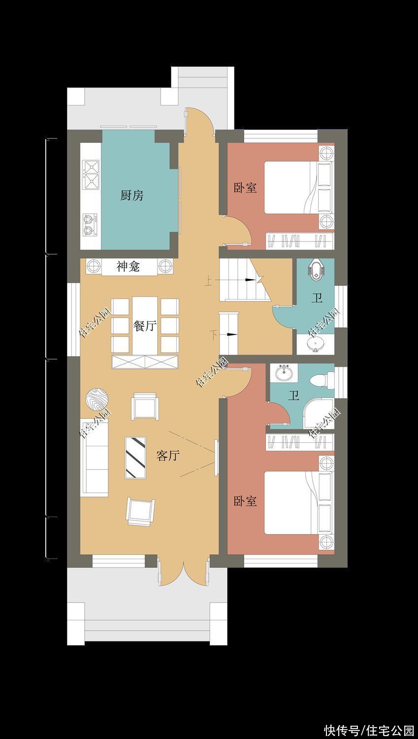 别墅|照着“抄作业”有多爽？占地仅94平的二层别墅只花了16万