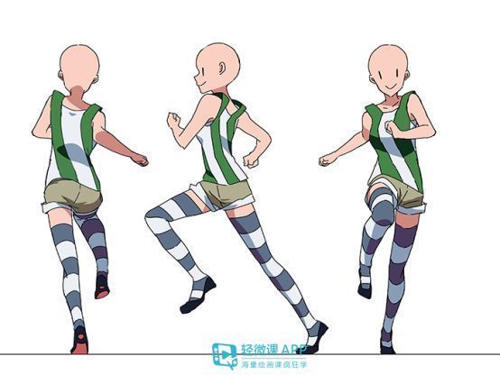 如何画出跑步的姿态?动漫人物跑步姿势画法