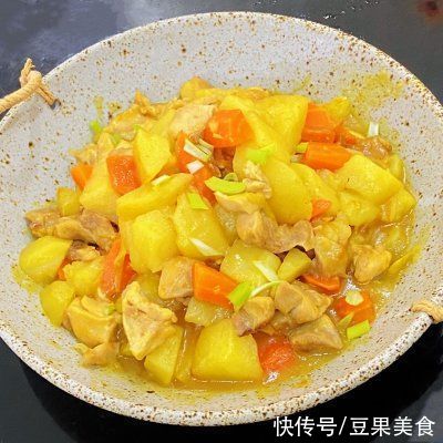 神器|丰富餐桌味｜下饭神器—咖喱鸡腿炖土豆