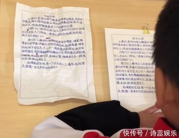 8岁学霸儿童写作文,笔法精妙如印刷体,家长们羡慕不已