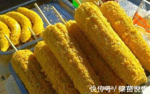 香蕉|70岁奶奶卖炸香蕉，十元一根，一天收入一千多块，生意超红火