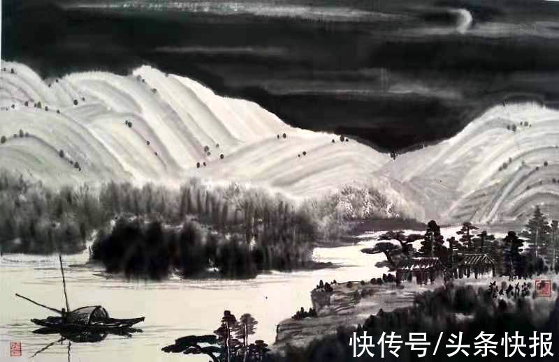 焦墨黄山@大国书画｜大力先生参展成功美术馆迎新书画展