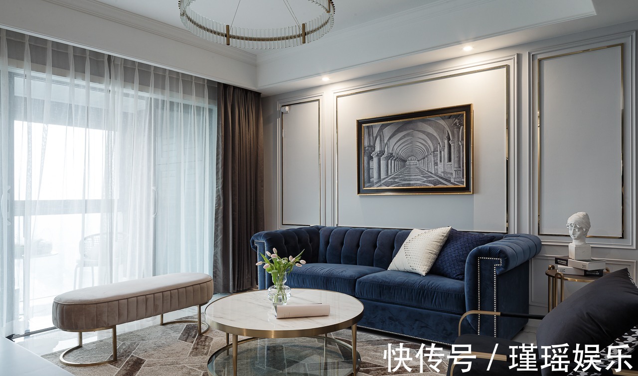 业主|130㎡轻奢四居,融入美式的沉稳庄重,打造温柔的质感生活