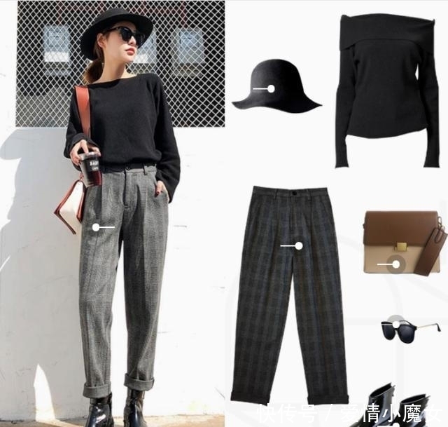 黑色|就算是穿黑色大衣,内搭也要美美的,小个子女生更要注意搭配哦