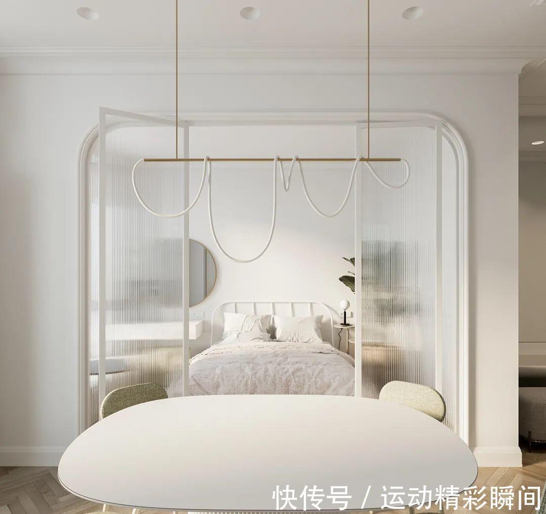 玄关|37㎡奶油系单身公寓,极简却很有质感,堪称小户型设计教科书!